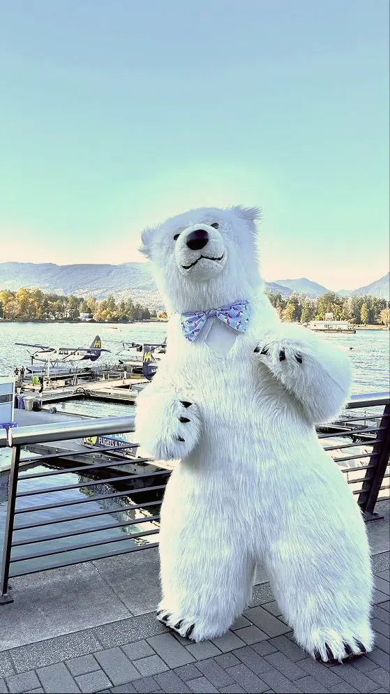 Polar Bear performer outdoors