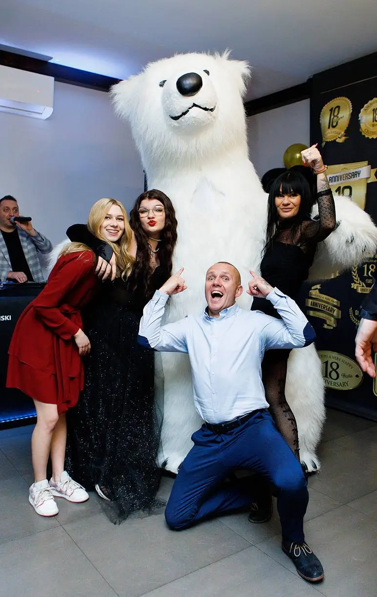 Polar bear party entertainment in Vancouver at a private event