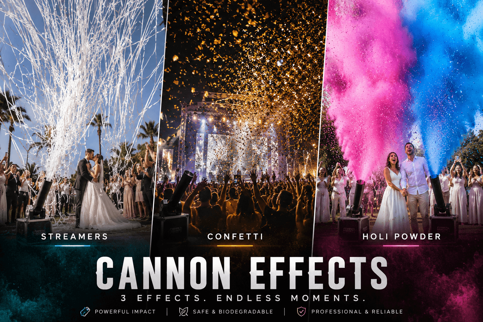 Cannon effect machine rental Vancouver